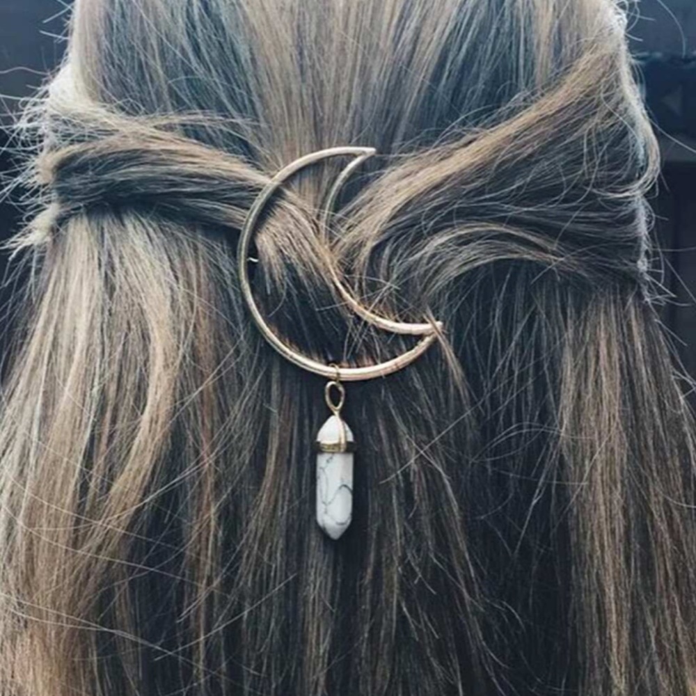 Dangle Stone Hair Clip